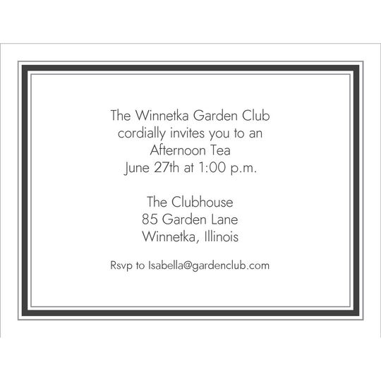 Triple Frame Small Invitations